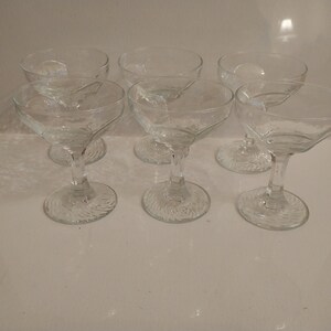 Set Of Six Champagne Glasses
