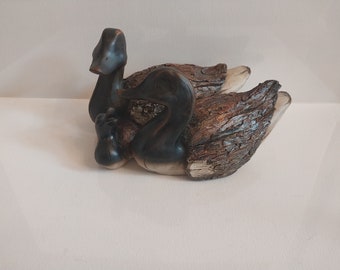 Familia de patos hechos a mano