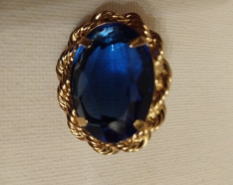 Royal Blue Brooch