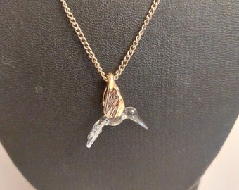 Clear Hummingbird Necklace