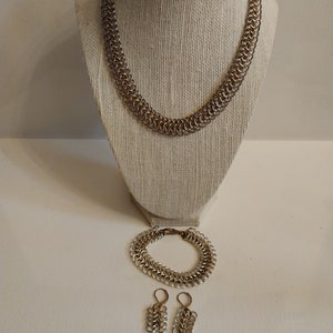 Gold Tone Jewelry Set