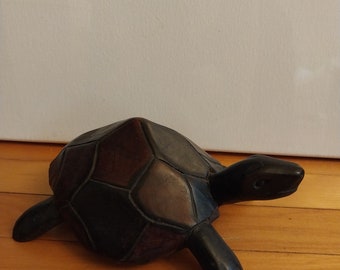 Carved Wooden Turtle
