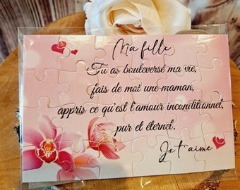 Puzzle "A ma fille"