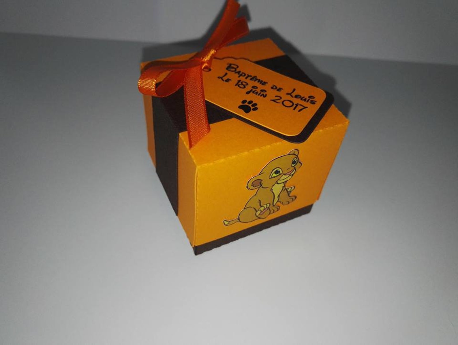 Lot de 10 Boites à dragées/bonbon Le Roi lion Etsy