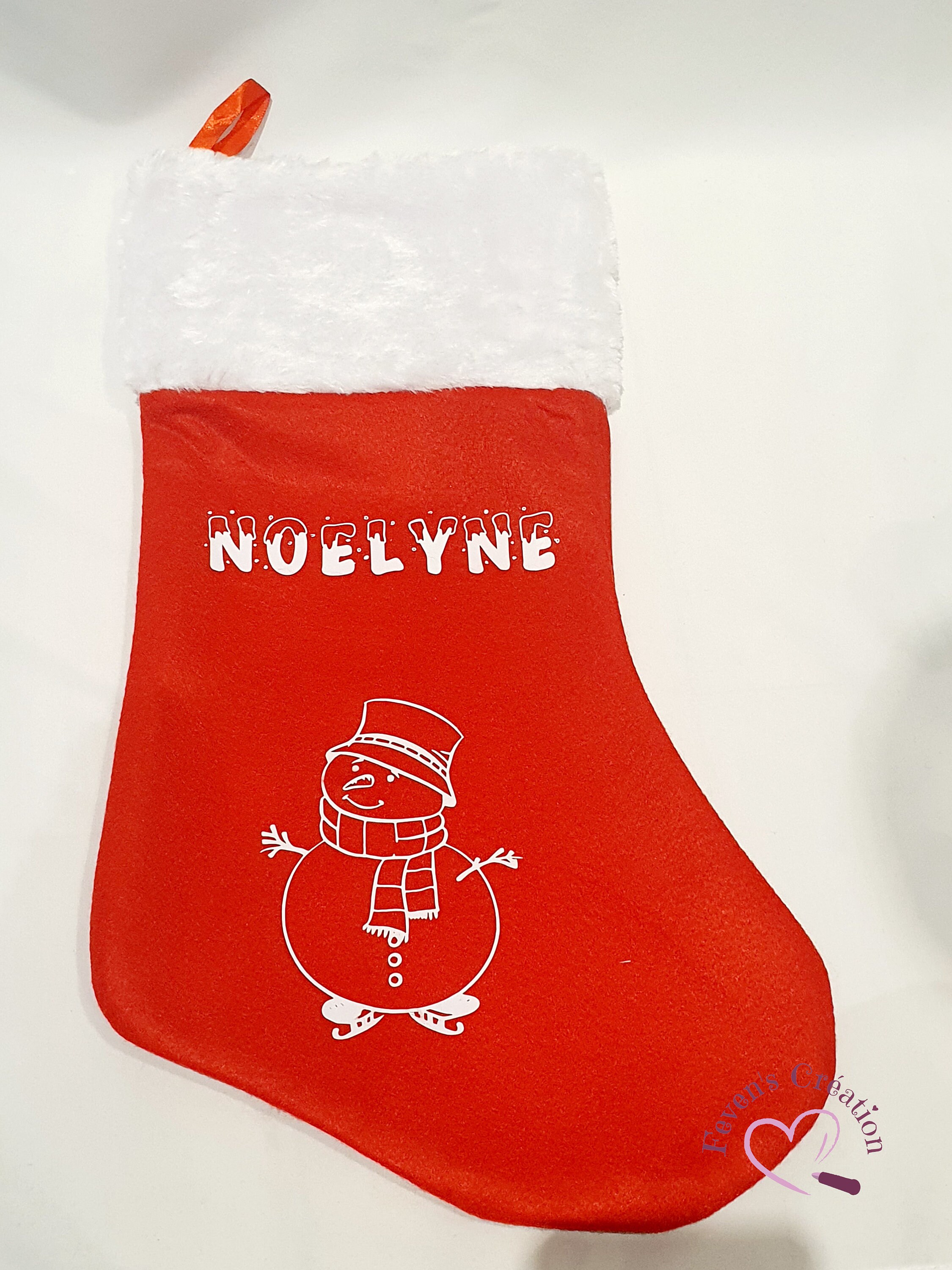 Chaussette de Noel Personnalisée/Botte Noël J