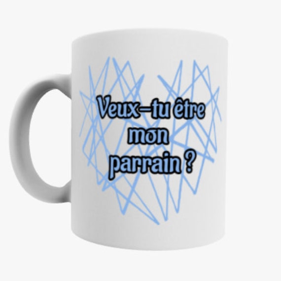 Mug Blanc - Veux-Tu Être Mon Parrain