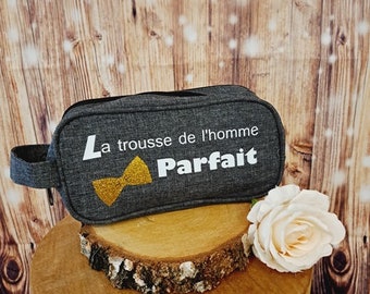 Trousse de toilette homme "La trousse de l'homme parfait"