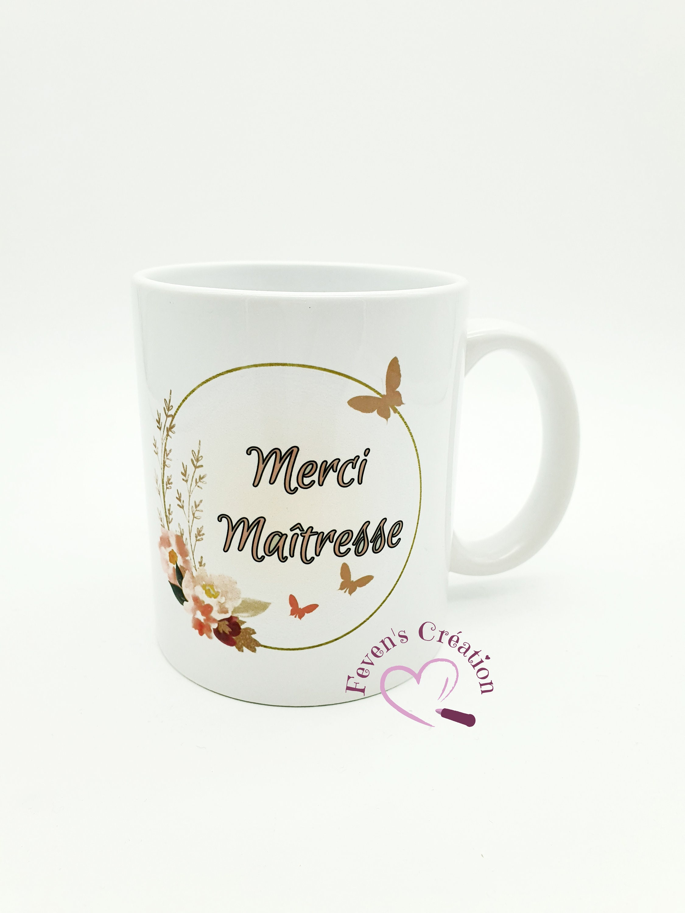 Mug Blanc - Merci Maîtresse/Maître Personnalisable