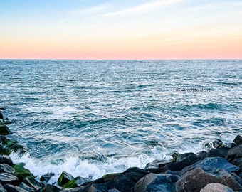 Avalon New Jersey Sunset Photography, Jersey Shore Coastal Wall Art