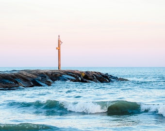 Avalon New Jersey Beach Photography  |  Jersey Shore Coastal Wall Art  |  “sunset at the jetty”