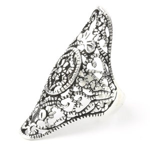 Doha Ring, Sterling Silver Filigree Ring, Large Ring, Statement Pieces, Ornate Ring, Ethnic Ring, Large Sterling Silver Ring
