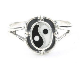 Sterling Silver Yin Yang Ring, Balance, Boho, Bohemian, Gypsy, Festival Jewelry, Hippie Jewelry, Spiritual, Meditation