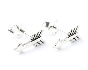 Sterling Silver Arrow Earrings, Arrow Stud Earrings, Southwestern, Boho, Bohemian, Gypsy, Festival Jewelry