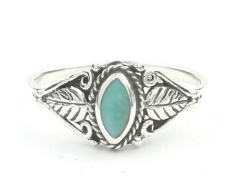 Wild Spirit Turquoise Ring, Sterling Silver Turquoise Ring, 925, Boho, Gypsy, Festival Jewelry, Gemstone, Southwestern