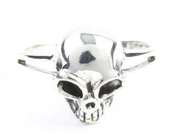 Sterling Silver Skull Ring, Sterling Silver Skeleton Ring, Bones, Biker, Boho, Gypsy, Wiccan, Festival Jewelry