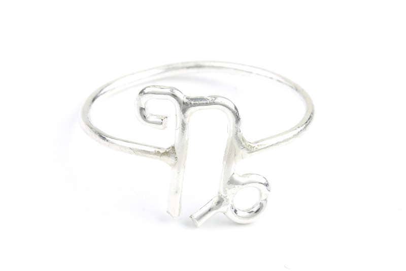 Libra Ring Zodiac September Birthstone 925 Sterling Silver – Aurora Tears