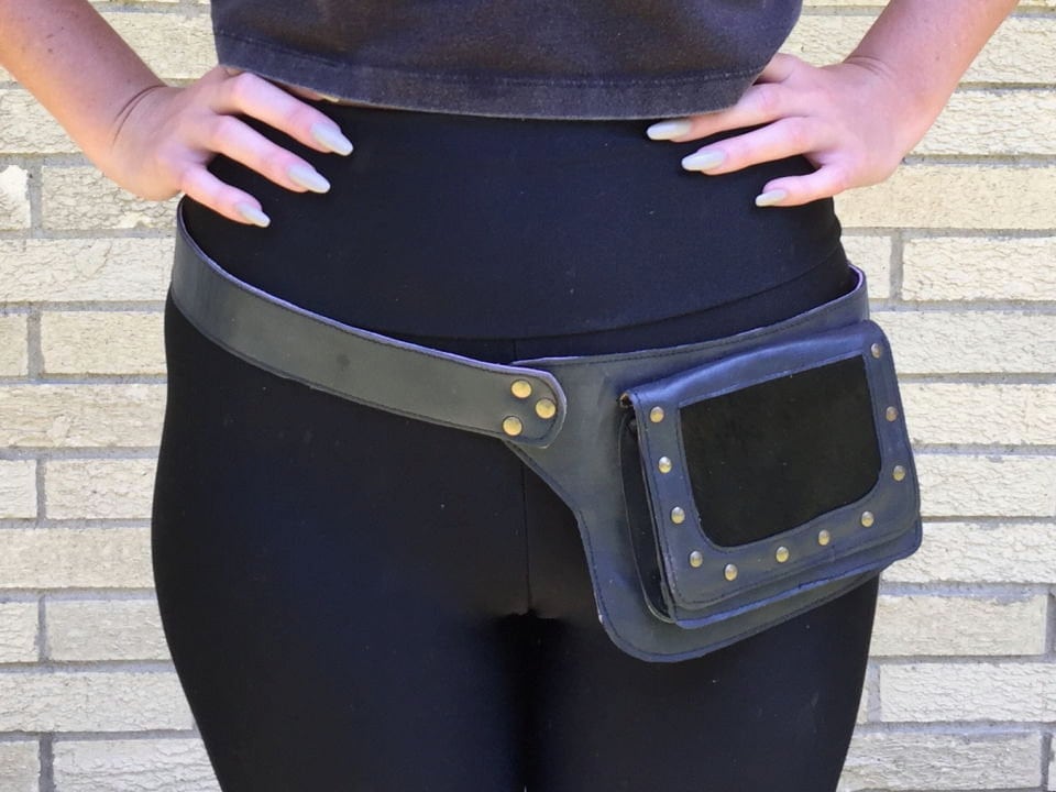 Leather Utility Belt Bag, Fanny Pack