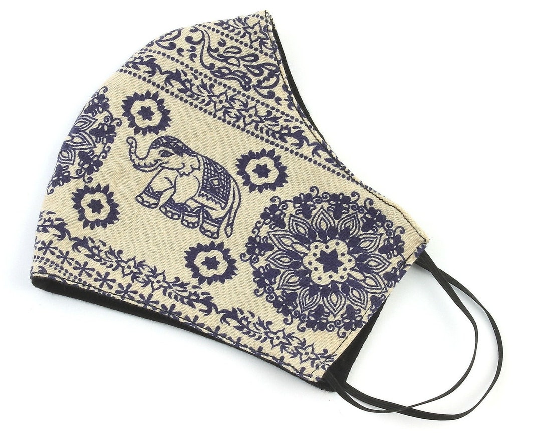 Elephant Face Mask Washable Face Mask Reusable Face Mask Etsy