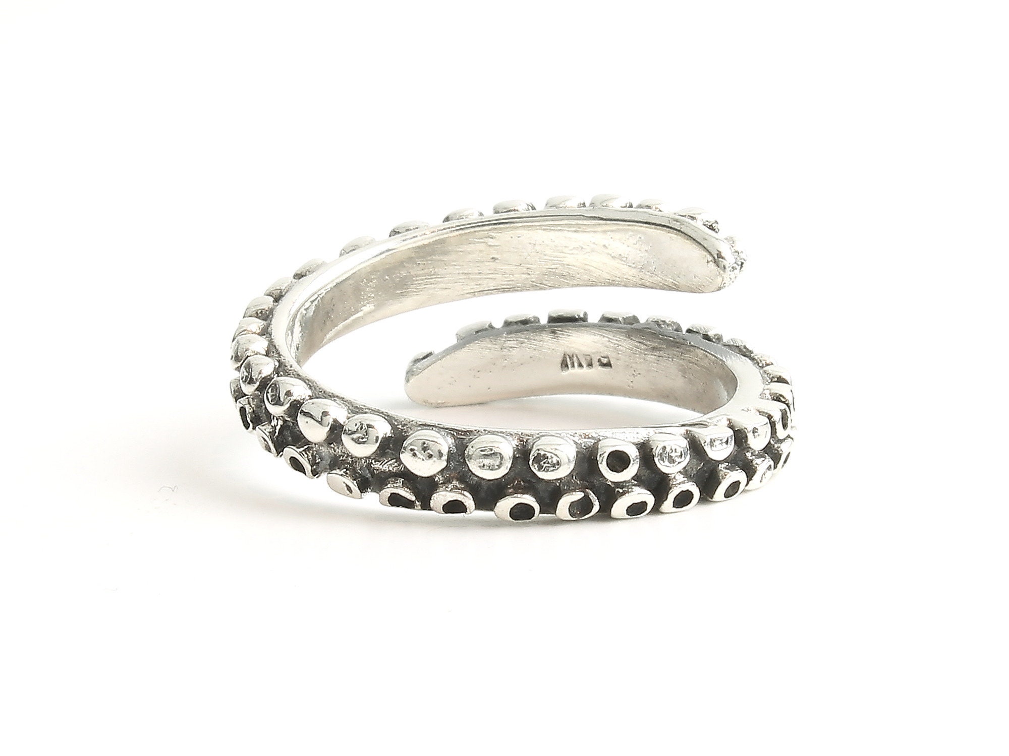 Just Like Real Life Sea inspired silver ring 'Octopus' - famaraspirit