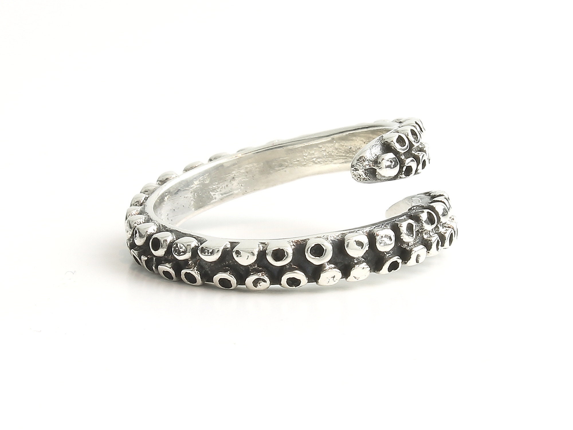 Just Like Real Life Sea inspired silver ring 'Octopus' - famaraspirit