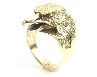 Eagle head Ring, Bird Ring, Animal Ring, Biker Ring, Festival Jewelry, Gypsy Jewelry, Boho