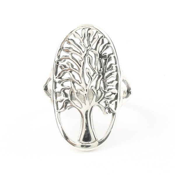 Tree Of Life Ring, Sterling Silver Tree Ring, Family Tree, Nature Ring, Mystic, Boho Ring, Gypsy Ring