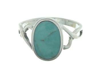 Misty Soul Ring, Sterling Silver Turquoise, 925, Boho, Gypsy, Festival Jewelry, Gemstone, Southwestern