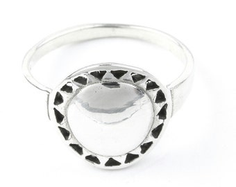 Sterling Silver Sun Ring, Cosmic ring, Space Ring, Nature Ring, Spiritual, Boho Ring, Gypsy Ring