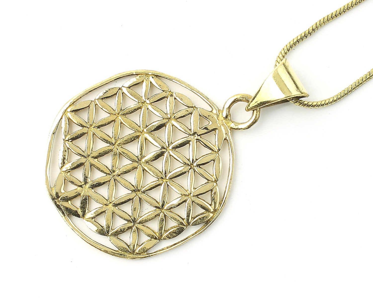Flower of Life necklace, Sacred Geometry necklace, seed, Festival