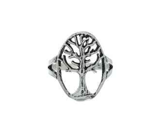 Sterling Silver Tree Of Life Ring, Tree Ring, Boho Jewelry