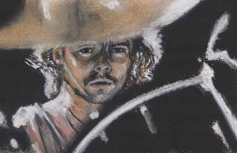 Phil Taylor Limited Edition Print run of 20 from original pastel portrait Motorhead
