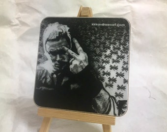 Liam Howlett Coaster - Printed from Original Charcoal Portrait - Free UK Delivery