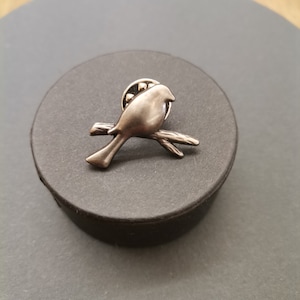Broche Oiseau Vintage Argentée Et Dorée - Plaqué Or - Style Moderne - Occasion