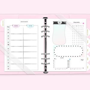 Printed:2025 - 2026  Weekly Monthly plan A6 A5 planner insert refill
