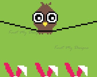 Glancing On Us—C2C Crochet Blanket Pattern Graph | C2C Owl | C2C Rabbits | Jungle Baby Blanket | C2C Graphghan | KnotMyDesigns