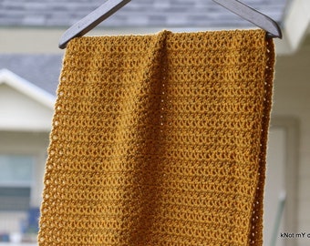 Instant Download - Crochet Yellowstone Wraparound Shawl Pattern - Knot My Designs