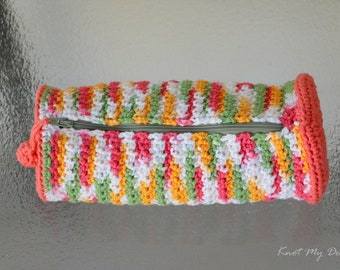 Instant Download - Crochet This N That Zipped Pouch Pattern- Knot My Designs