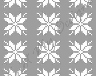 Snowflake C2C Crochet Blanket Pattern Graph (PDF Pattern)