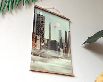 A day in the grey (14/40) - Chicago art print, Home decor, Poster, Chicago Downtown
