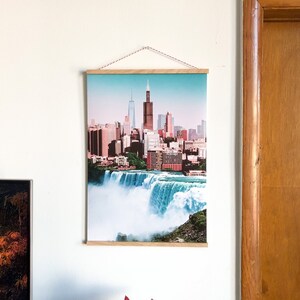 Spring water (6/40) - Chicago Skyline Wall Art, Chicago Print, Chicago Photography, Chicago Architecture, Chicago Mixed Media Art, Waterfall