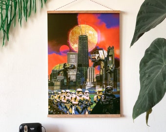 Chi Wars - Chicago Skyline Wall Art, Chicago Print, Chicago Photography, Chicago Architecture