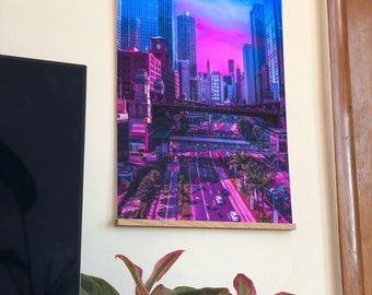 Welcome to Another Chicago (9/40) v2 - Chicago poster, art, digital collage