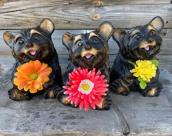 Wooden Bear with flower carved wood black bear Chainsaw welcome bear flower bear decor adorable wood carved bear cute bear gift for mom