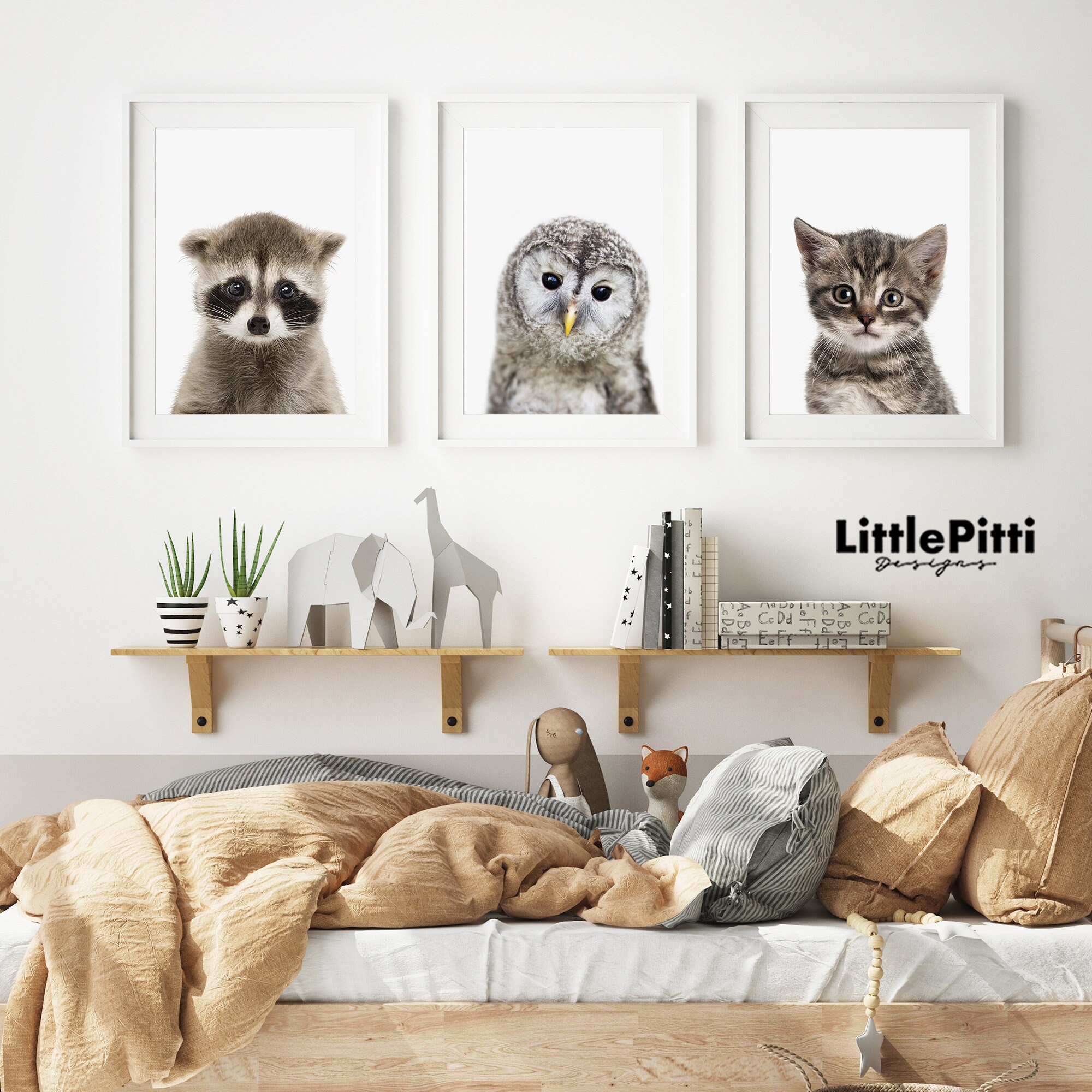 Owl Decor Owl Printable Cute Owl Wall Art Peekaboo Animal | Etsy