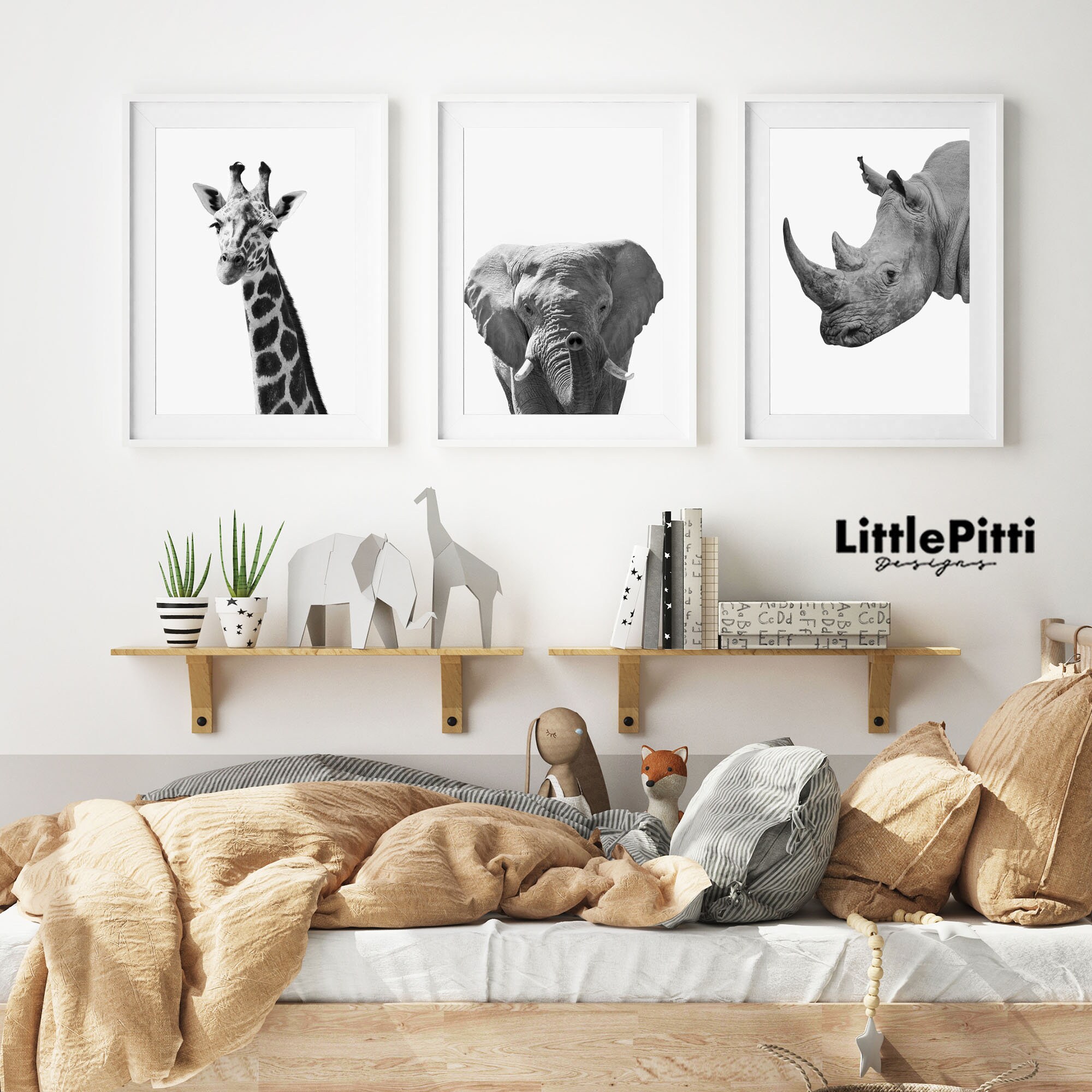 Elephant art elephant decor elephant nursery elephant wall Etsy