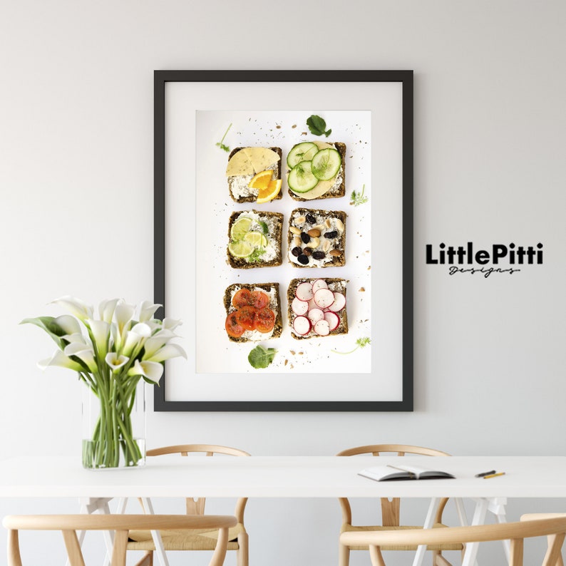 Food Photography Sandwich Poster Kitchen Wall Art Home Etsy