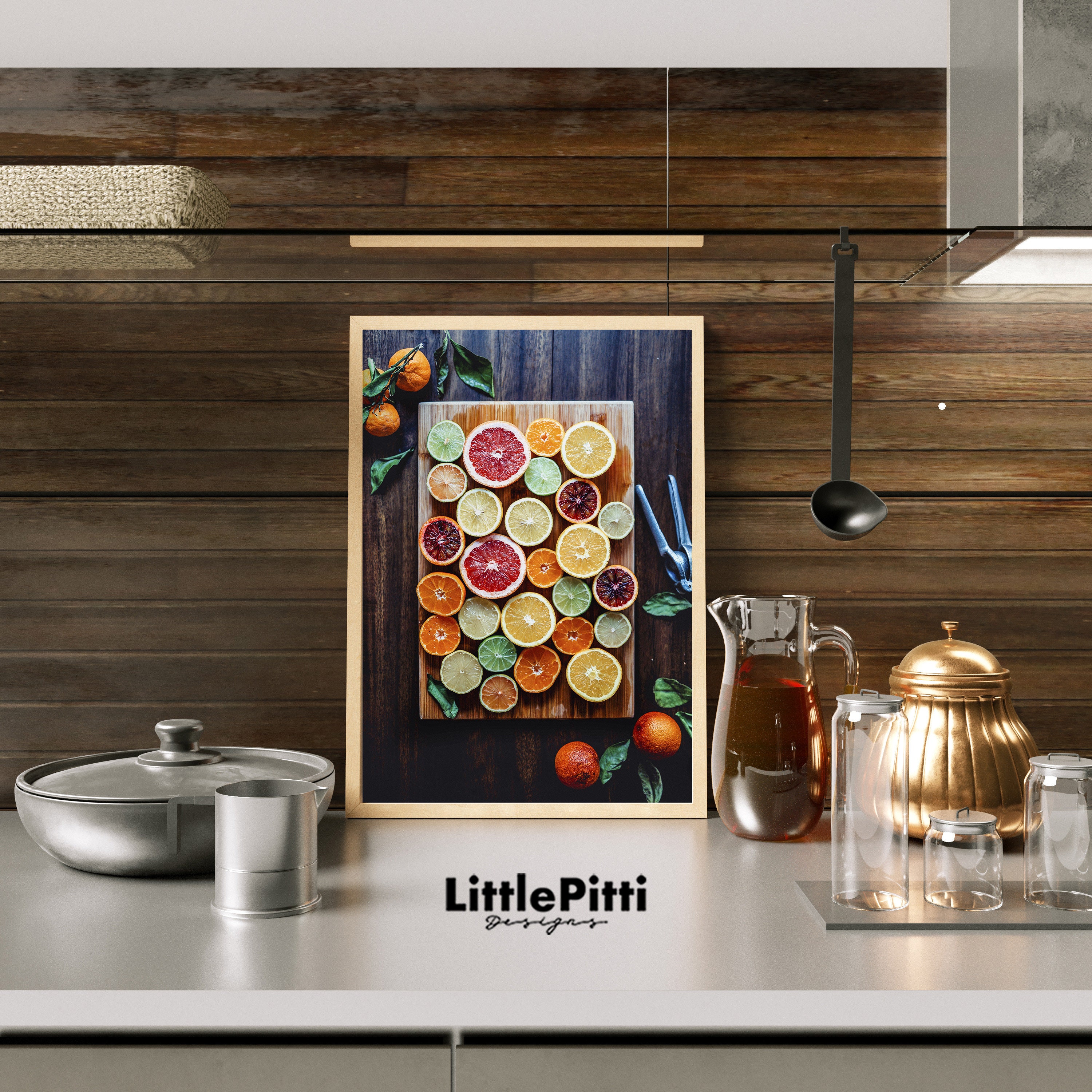 Orange Kitchen Art Citrus Print Citrus Kitchen Decor Fruits Etsy