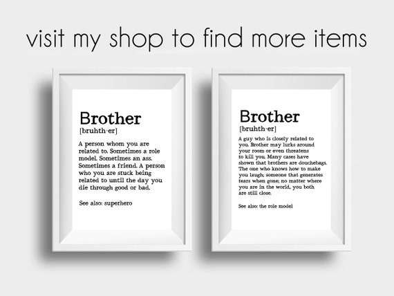 Brother Gift Funny Brother Gift From Sister For Brother Big Brother Gift Marble Art Brother Quotes Brother Gift Ideas Best Brother