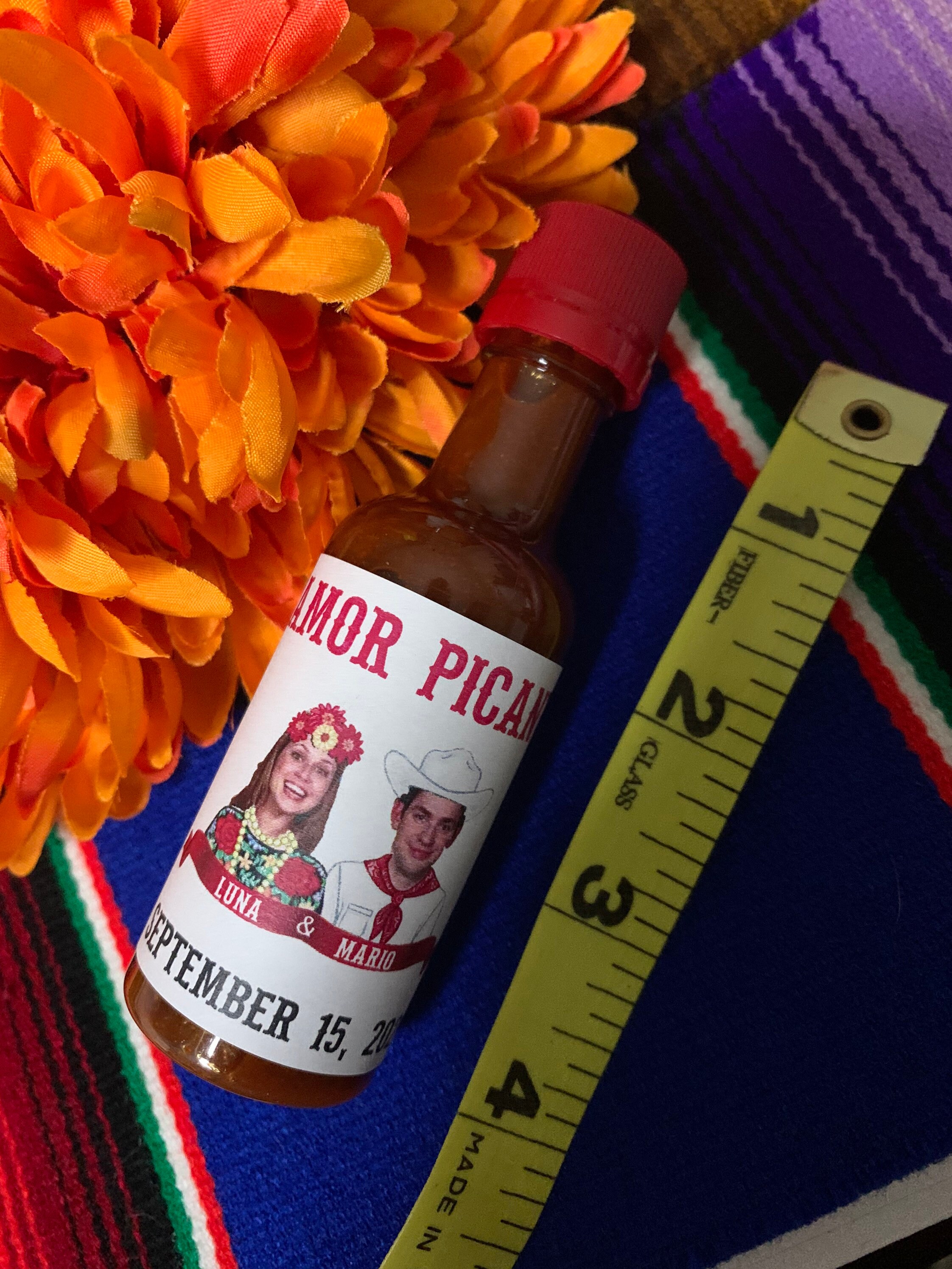 Custom Hot Sauce Labels for Fiestas & Parties Label and Mini Etsy