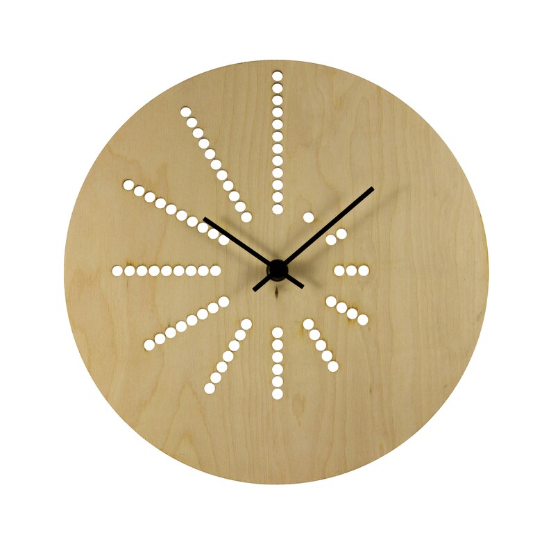 Unique wooden wall clock Modern wall clock Unique clock Etsy